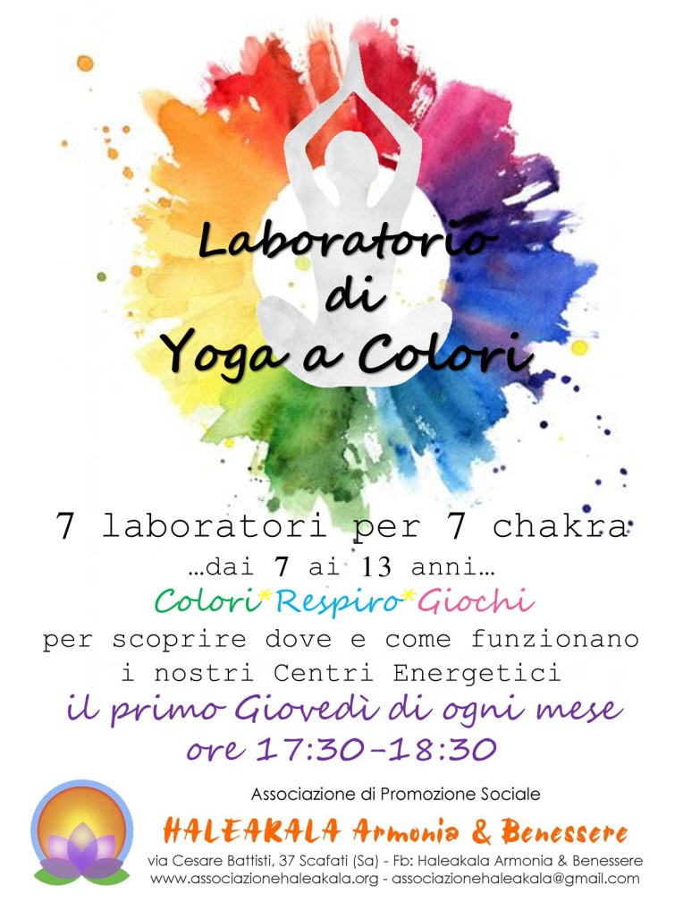 locandina CHAKRA YOGA a COLORI