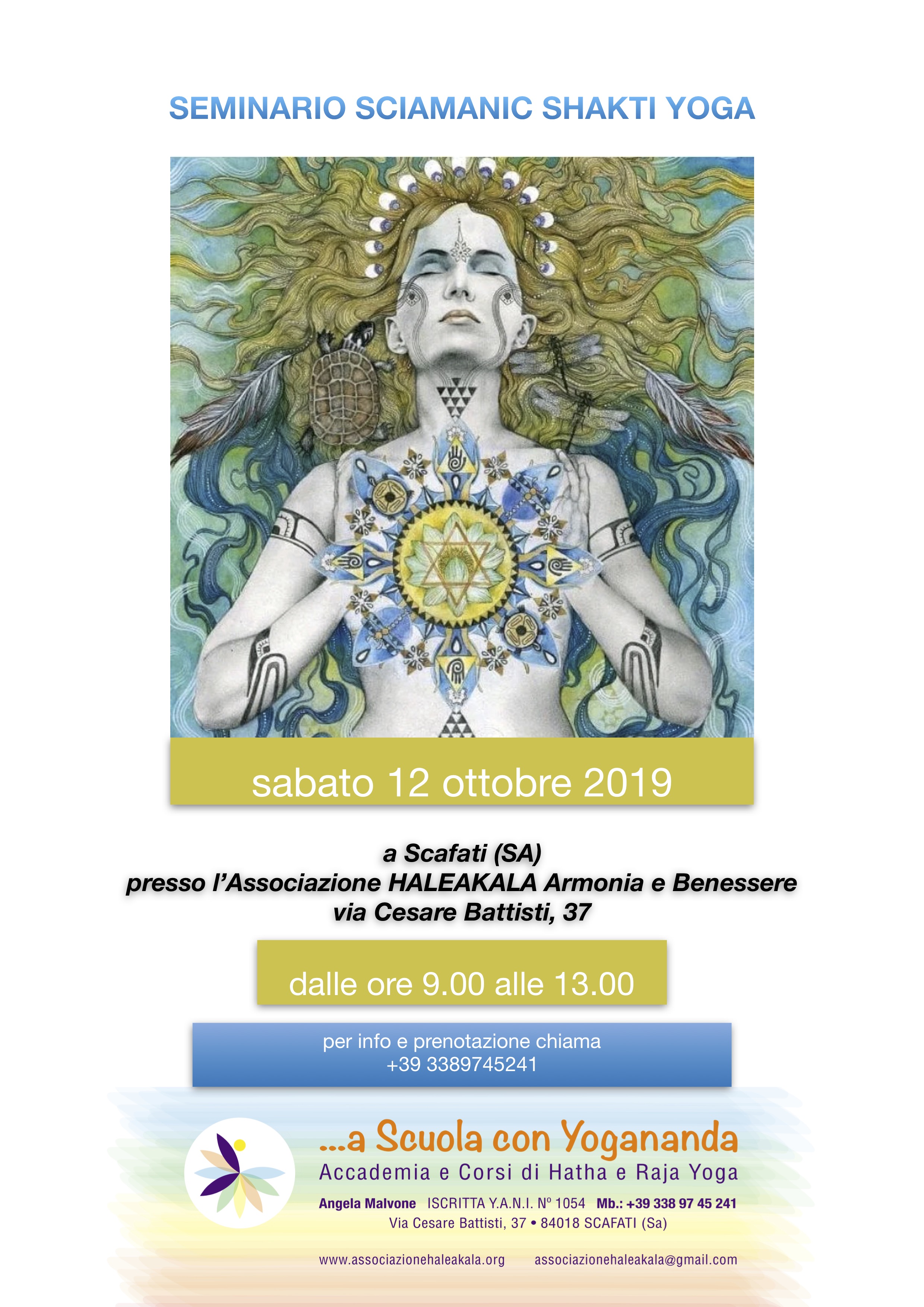 locandina sciamanic shakti yoga ott 2019