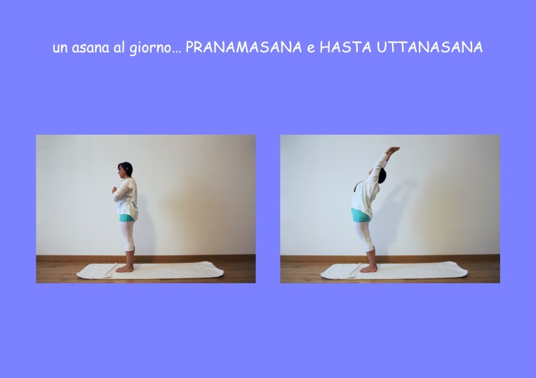 foto PRANAMASANA e HASTA UTTANASANA
