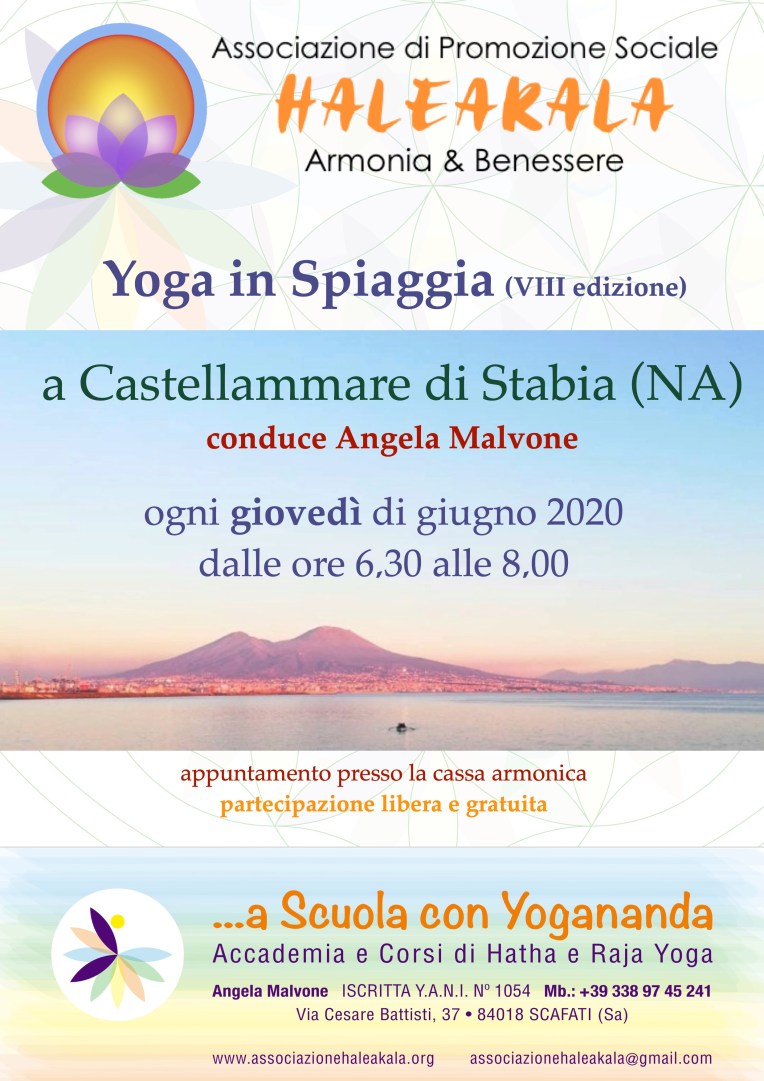 locandina yoga all'aperto 2020