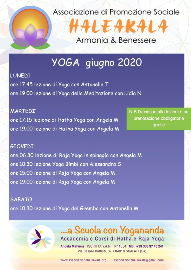 locandina yoga giugno 2020
