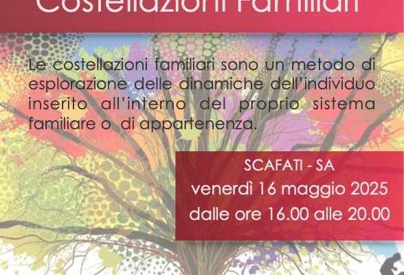 Costellazioni Familiari Scafati 16 maggio 2025 dalle 16 alle 20